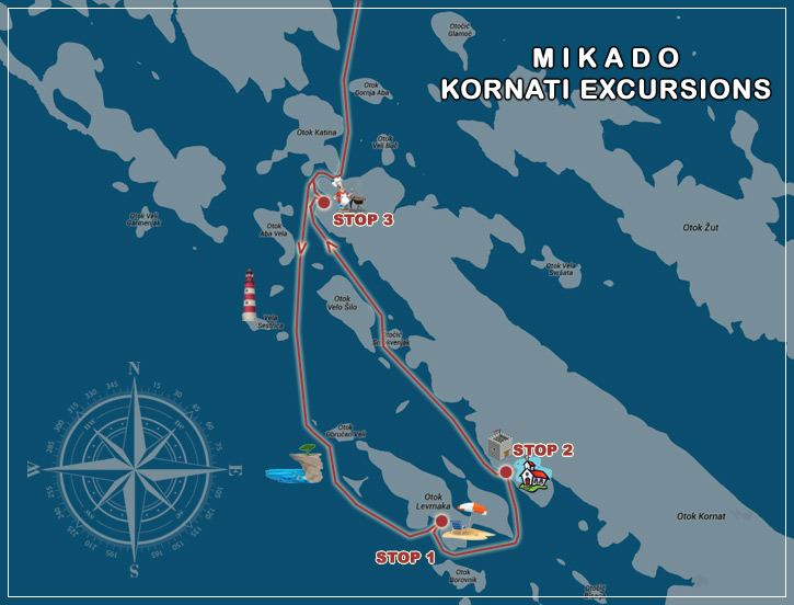 karta sukošana Mikado   Kornati Excursions | Izleti na kornate karta sukošana